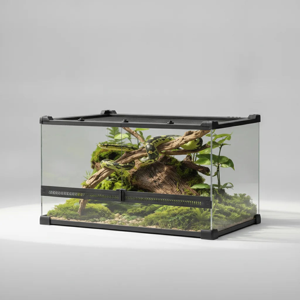 Terrarium Verre Reptile Ventilation Sécurisée