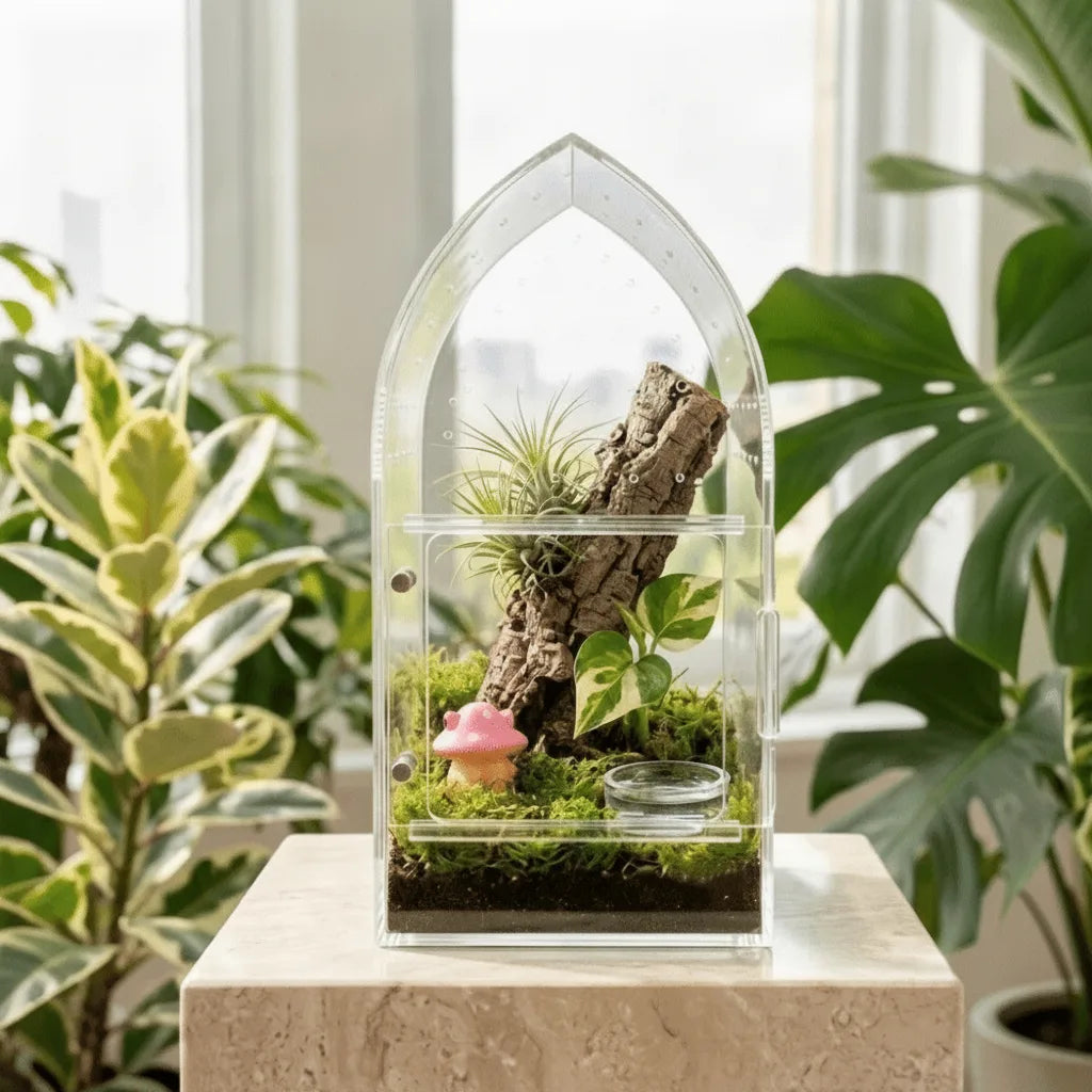 Terrarium Acrylique Transparent pour Reptiles et Insectes
