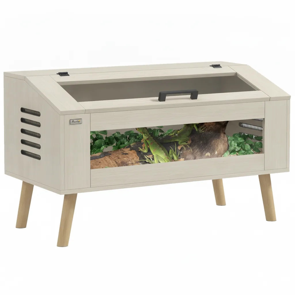 Terrarium Chêne 100x50x60cm pour Reptiles et Rongeurs