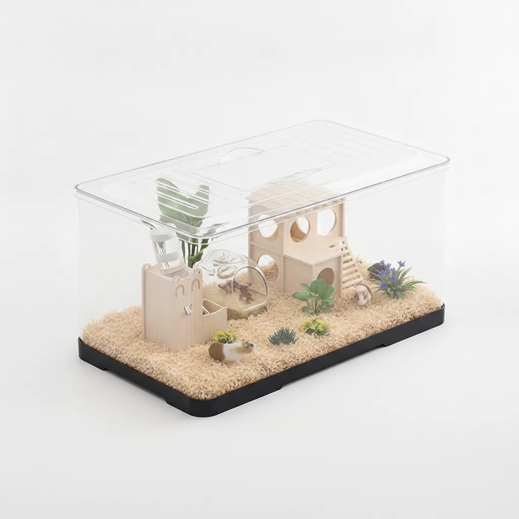 Terrarium Transparent pour Reptiles et Amphibiens