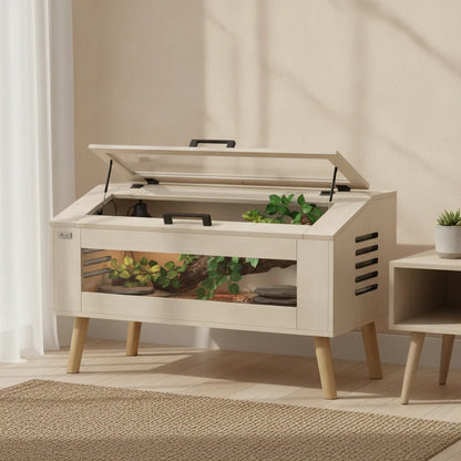 Terrarium Chêne 100x50x60cm pour Reptiles et Rongeurs