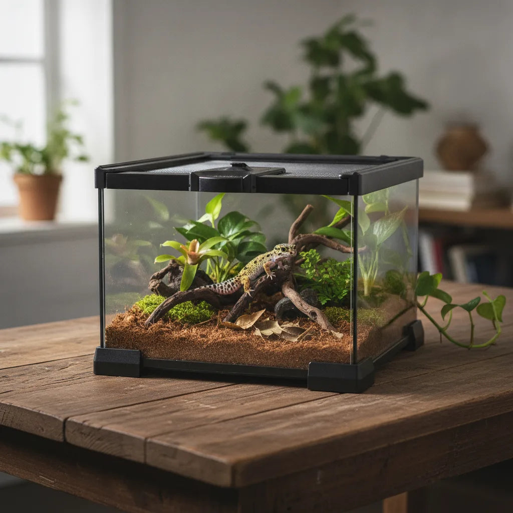 Terrarium Verre Magnétique Reptiles