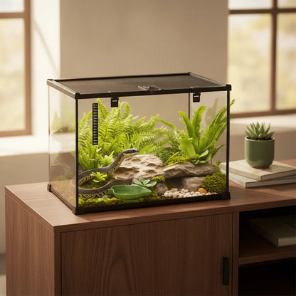 Boîte d'Élevage Reptiles PawHut avec Thermomètre