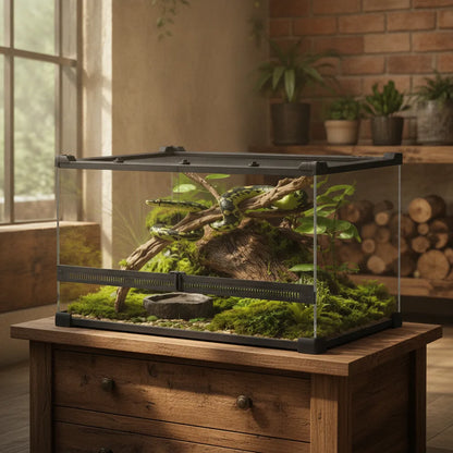 Terrarium Verre Reptile Ventilation Sécurisée