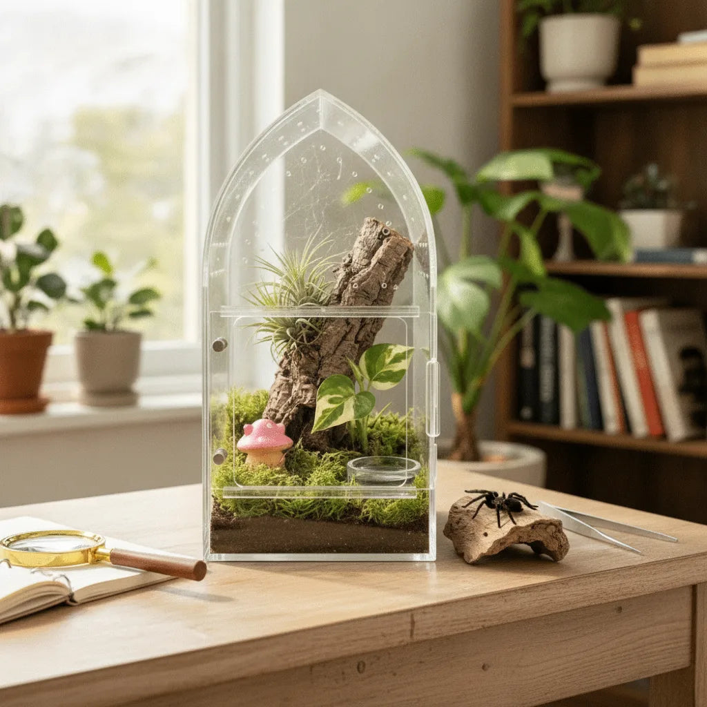 Terrarium Acrylique Transparent pour Reptiles et Insectes