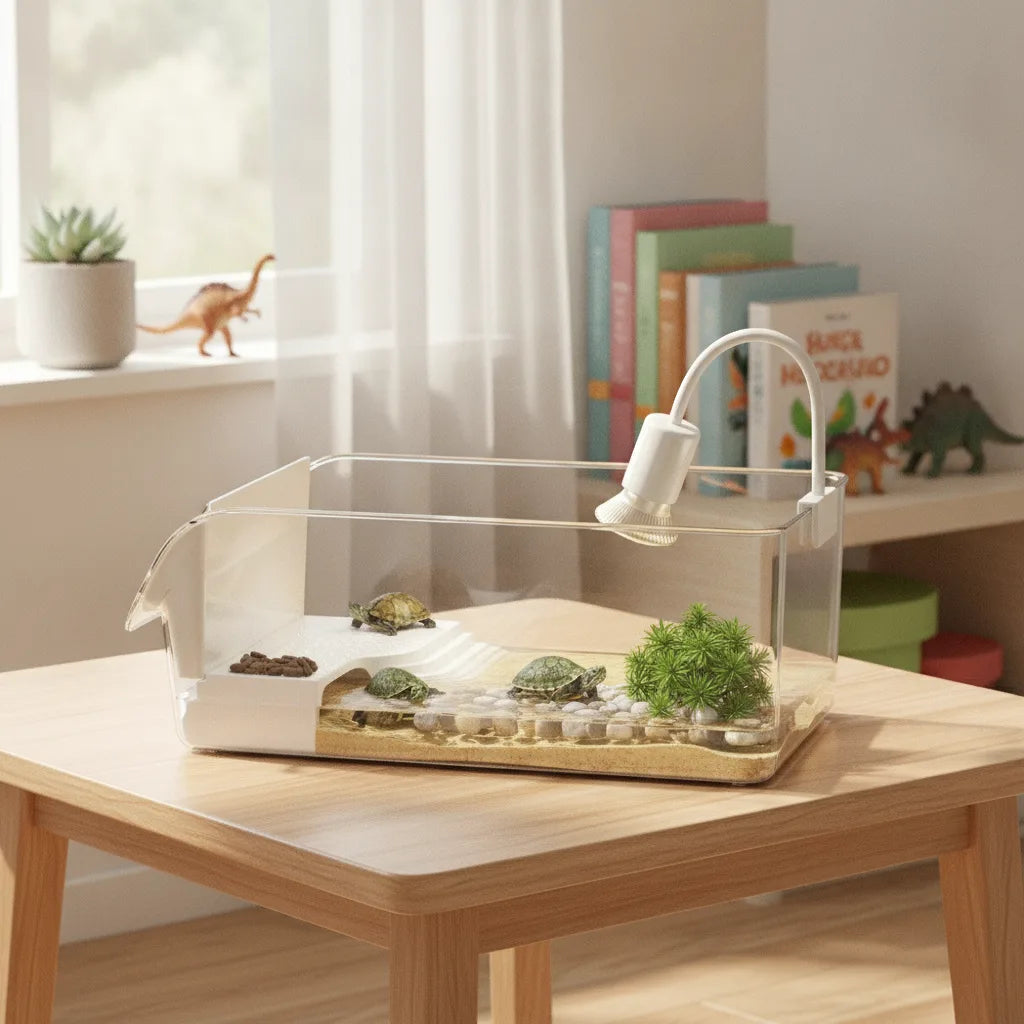 Terrarium Modulable Reptiles avec Zone Bain de Soleil