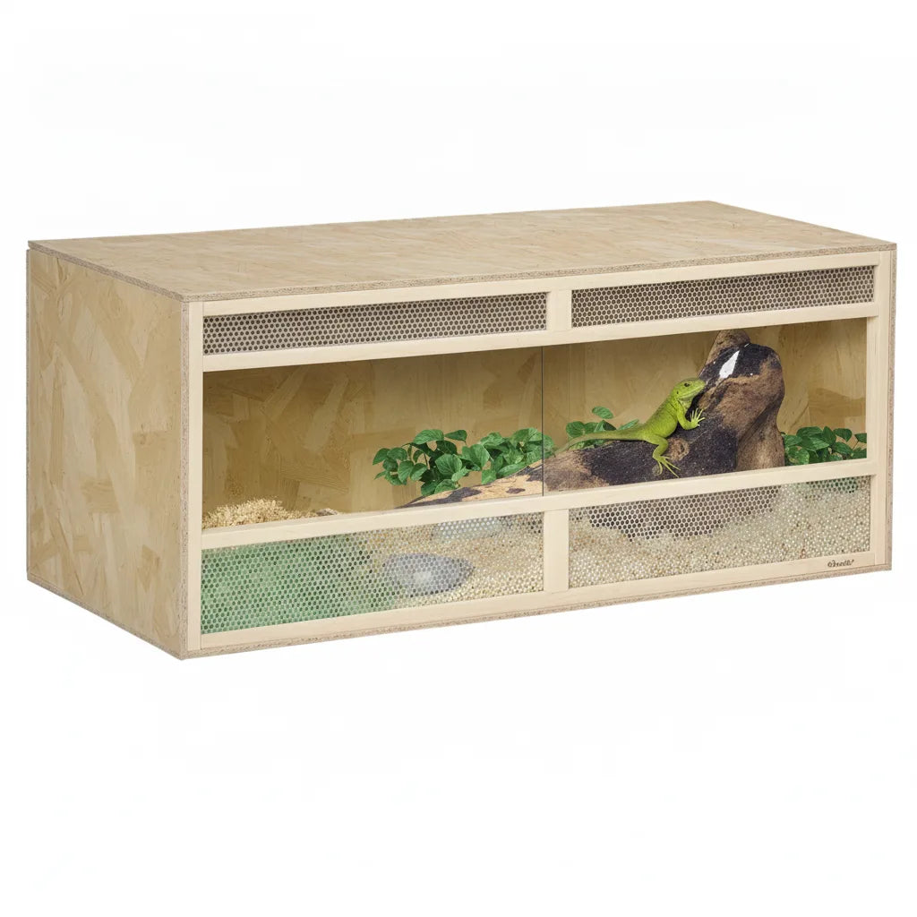 Terrarium Bois OSB 120cm PawHut pour Reptiles