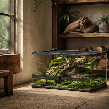 Terrarium Verre Reptile Ventilation Sécurisée